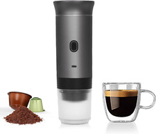 Portable Espresso Machine,  Mini Espresso Maker, Self Heating Coffee Maker Compa