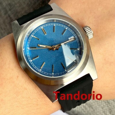 20ATM 38mm Blue Sterile Dial NH35A Automatic Men's Watch Sapphire Glass Luminous