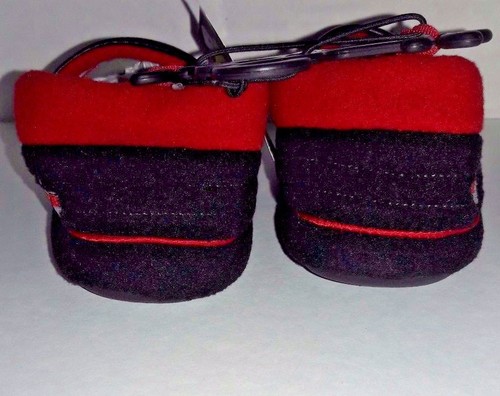 Toddler's Slip on Slippers Man Made Leather & Cloth sz S M & L - Picture 3 of 5