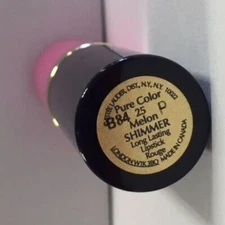 New Estee Lauder Pure Color Long Lasting Lipstick #25 Melon Shimmer Full Size #1