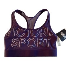 Victoria Sport Bra THE PLAYER Victoria's Secret Racerback Sport Bra Small Purple