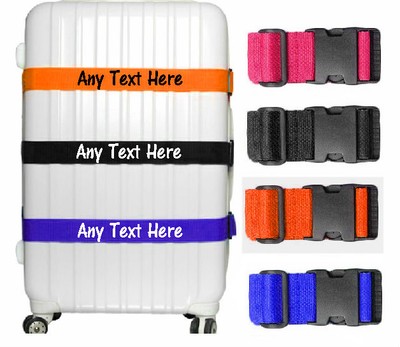 custom printed luggage straps