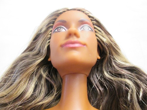 Nude Disney Little Mermaid Indira Hybrid Doll Made to Move Body Variegated Hair - Picture 9 of 11