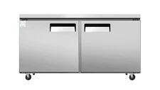 NSF 60" Two Door Undercounter Refrigerator Lowboy Worktop Food Prep Cooler