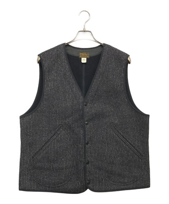 RRL RALPH LAUREN WOOL COTTON VEST MEN COLOR GRAY MATERIAL WOOL