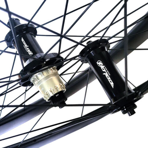 Juego de ruedas de carbono sin cámara para bicicleta de carretera 700c 60/80*25 mm con buje XDR HG - Imagen 2 de 12