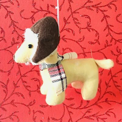 Labrador Retriever Felt Ornament - Lightweight Soft Fabric Kids Let Animal Santa