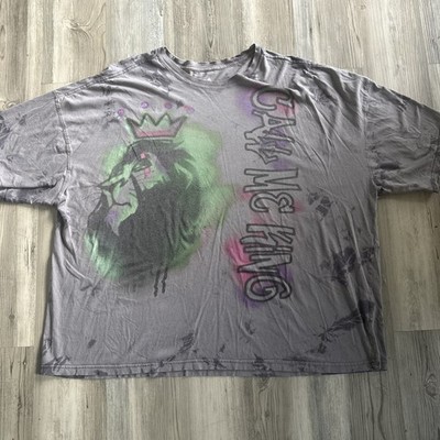 Disney Scar Shirt Lion King Call Me King Airbrush Graffiti Graphic Acid XXL
