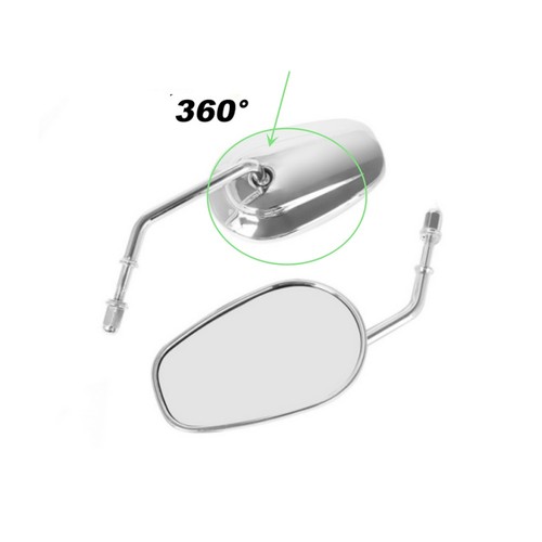 Chrome Rear View Mirrors Fit for Harley Sportster XL 883 1200 Touring Road Glide - Picture 8 of 11