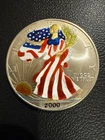 2000 1 Oz  American Silver Eagle Painted.