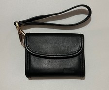 Coach 7219 Vintage 90s Black Leather Small Coin Wallet B no hang tag/keyring 