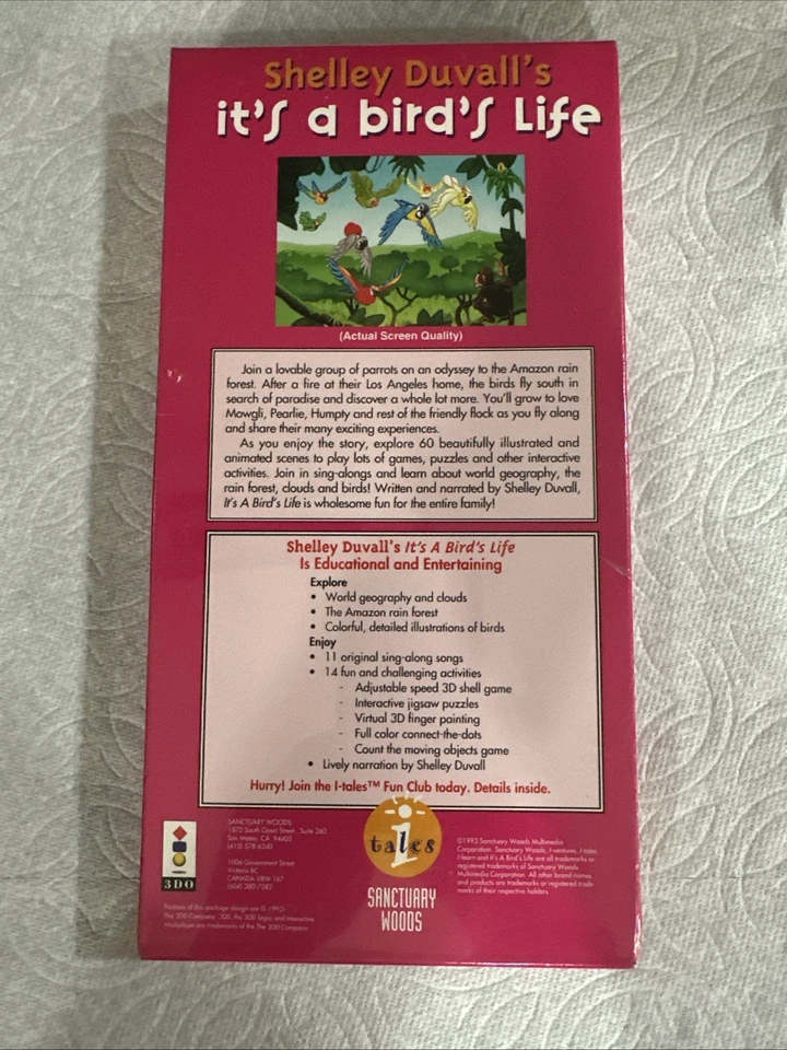 New Sealed Shelley Duvall's: It's a Bird's Life For Panasonic 3DO, Please Read! - Image 2 of 4