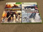 Activision Transformers Fall of Cybertron & War for Cybertron Xbox 360 Games Lot
