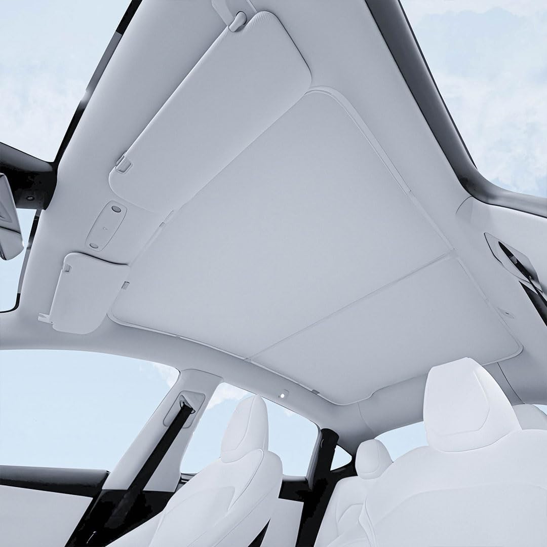Tesla 2026-2025 Model Y Roof Sunshades - Precision Fit, No Sagging, Full