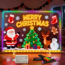 Lumiboard Led Drawing Board with 7 Colors & 4 Modes,13.7"x10" Cosmody Led Dra...