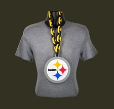 Pittsburgh Steelers Fan Chain Pendant 5+ Necklace Colors NFL Football Christmas