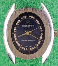 Lote C2148 Hombre Kronotron Bling EB 8800 Elegante Cuerda Manual Reloj De Colección Piezas