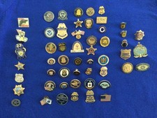 Lot of 50+ misc Law Enforcement Police Pins Badges - Federal State Local Int’l