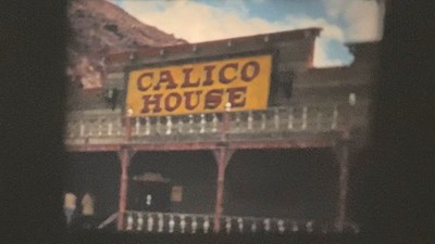  Calico Ghost Town  (1953) 8mm Film Home Movie, CA, Tombstones, Hotel, Store +