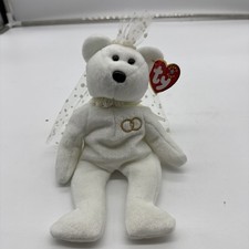 TY Beanie Baby - MRS the Bride Bear 8.5 inch - MWMTs Stuffed Animal Toy