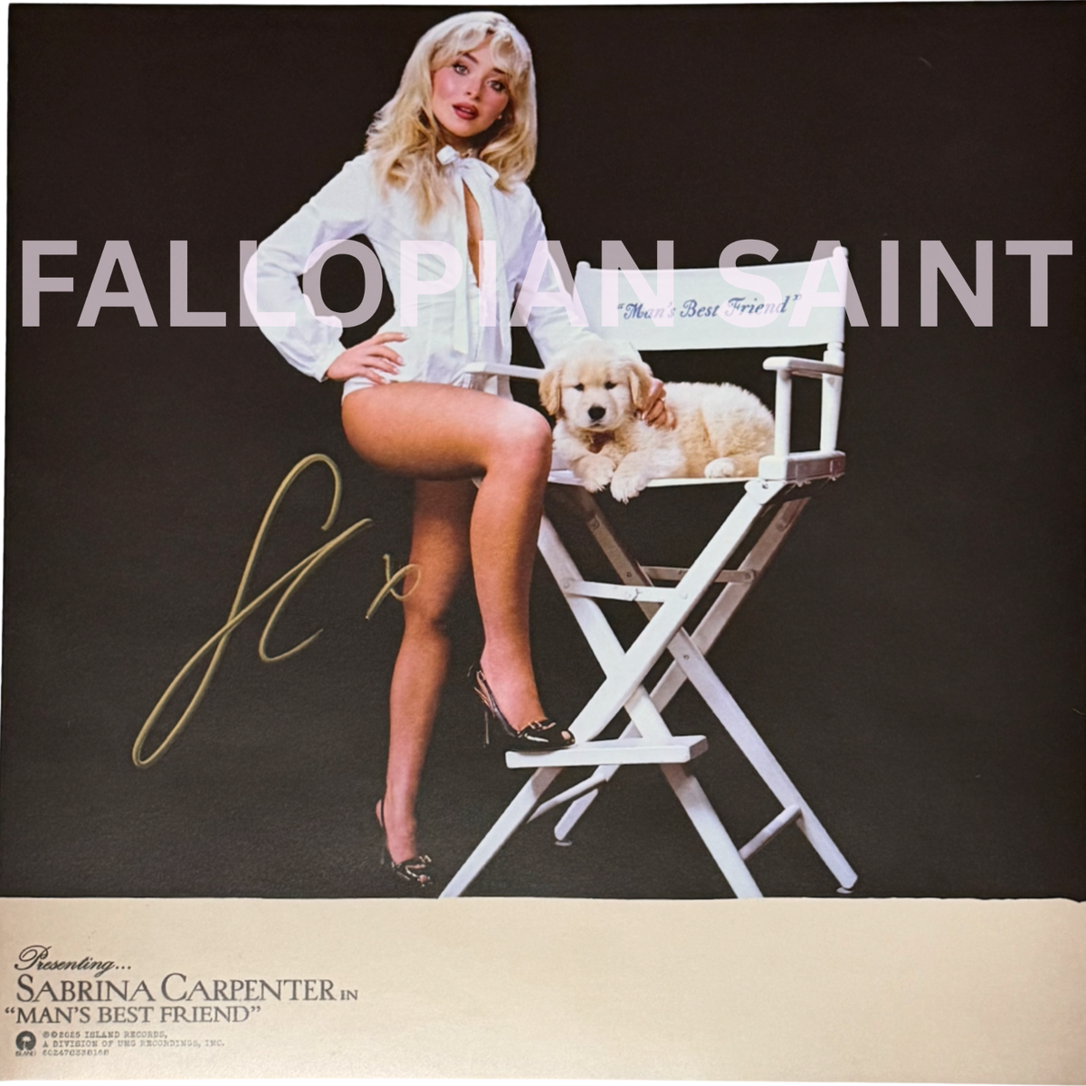 Sabrina Carpenter Signed Man's Best Friend Vinyl LP + Autographed