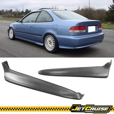 Fits 99-00 Honda Civic 24 Dr Jdm Style Rear Bumper Lip Side Splitter Apron Pu