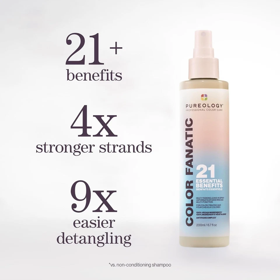 Pureology Color Fanatic condicionador leave-in tratamento capilar desembaraçador spray | - Imagem 2 de 4