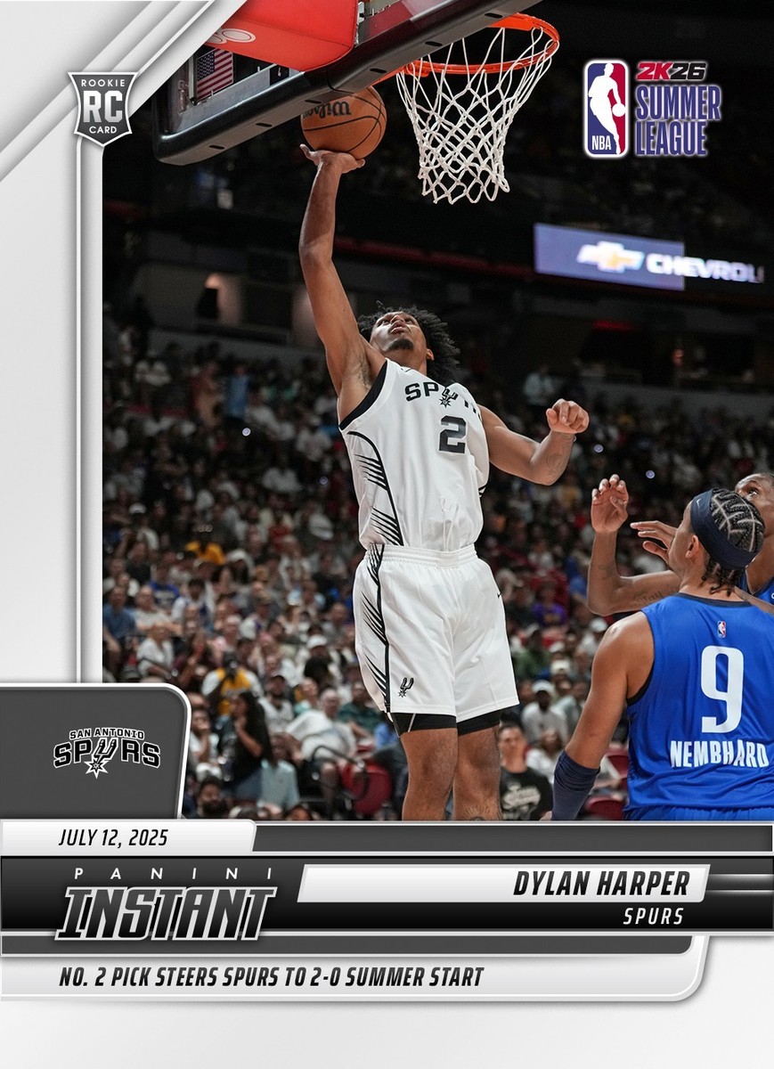 2025-26 Panini Instant NBA Dylan Harper DEBUT ROOKIE CARD 1/350 SP