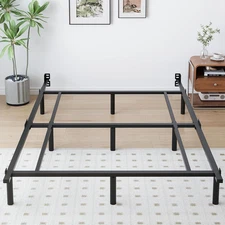 Full Metal Bed Frame, 7 Inch Low Heavy Duty Platform Bed Frames Full Size for Bo