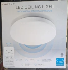 WINPLUS LED CEILING LIGHT WITH MOTION SENOR AND REMOTE