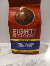Eight O'Clock Dark Italian Espresso Dark Roast Coffee Bag 10 oz New