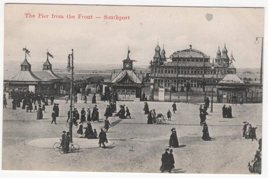 Ancienne Carte Postale Southport Marine Jardins