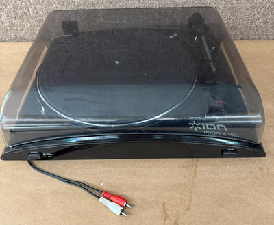 ION Profile Pro USB Turntable Black Stereo RCA Outputs Record Player