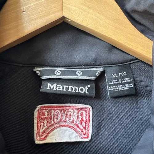 BIcycle Playing Cards Branded, Marmot Black Tempo Jacket Mens XL, Full Zip image 2