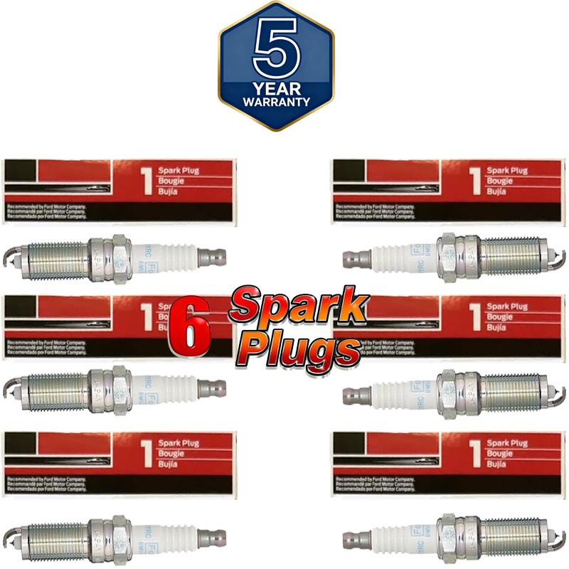 Set of 6 Motorcraft SP532X Iridium Spark Plugs replaces SP532 For Ford 1.6L