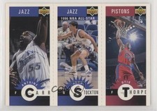 1996 Collector's Choice Mini-Cards Antoine Carr Otis Thorpe John Stockton 12g7