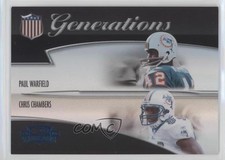 2006 Donruss Threads Generations Century Proof Chris Chambers Paul Warfield un2