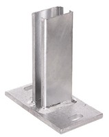 Alberts PfostenträGer Pfostenanker FüR Zaunpfosten Stahl Verzinkt 60X40 Mm