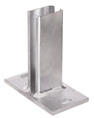 ALBERTS Pfostenträger Pfostenanker für Zaunpfosten Stahl verzinkt 60x40 mm