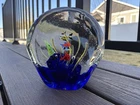 Murano / Sommerso Style, Heavy Weight Art Glass Paperweight.
