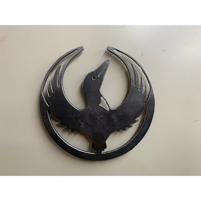 Steel Minnesota Rebel Loon Magnet, 4'' Metal Kitchen, Office & Locker Decor