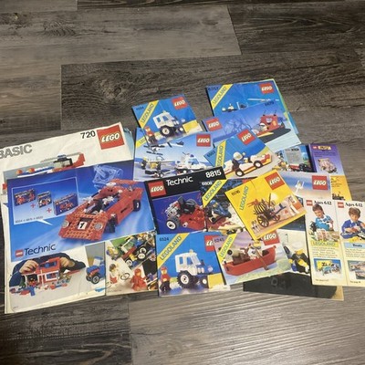 LEGO Vintage Lot of Instruction Manuals Booklets Legoland Technic