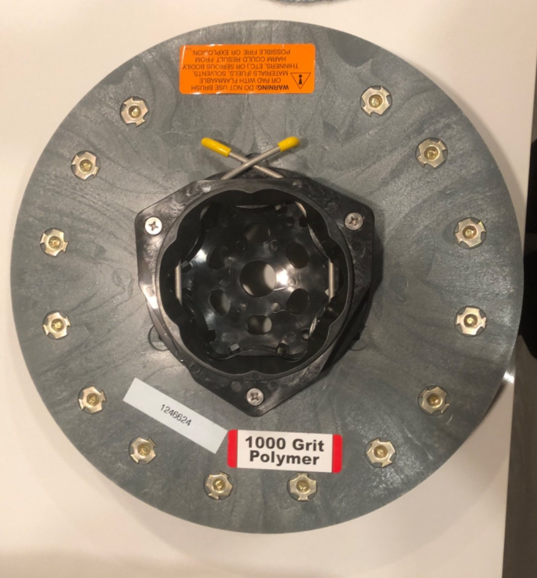 2 pack Diamabrush 14” discs Polymer Tool 1000 Grit Red 