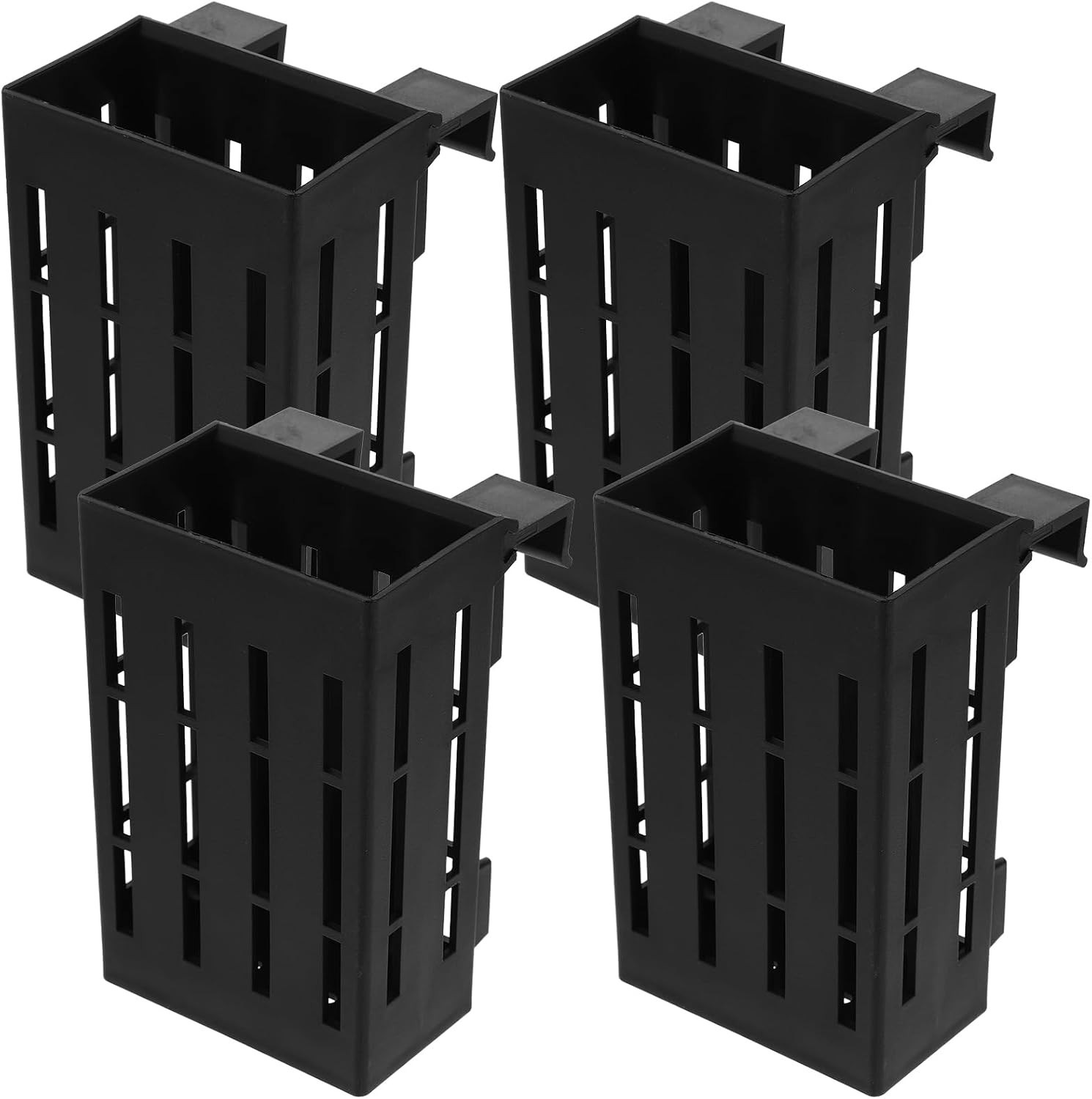 4Pcs Aquarium Plant Holder Set Hanging Fish Tank Planters with Holes for Aquatic