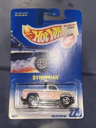 HOT WHEELS 1992 BLUE CARD SERIES BYWAYMAN #220 Vintage 4x4 Truck