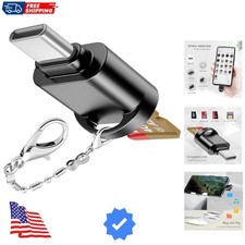 USB C Micro SD Card Reader for Android Phone, Camera, Laptop with Keychain, M...