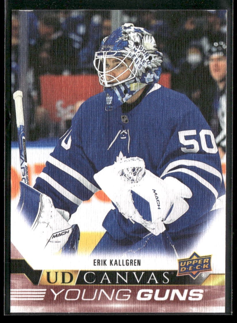 2022-23 Upper Deck Series 1 - UD Canvas Young Guns #C106 Erik Kallgren (RC)