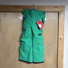 NWT Helly Hansen Junior Legendary Ski Snowboard Pants. Bright Green. Sz. 128/8