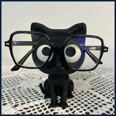3D Printed Cat Glasses Frame-cute Plastic Desktop Storage Box with Glasses