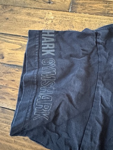 Gymshark Power T-Shirt Tee Size M Black Spellout On Sleeves Oversized Fit Gym - Picture 8 of 11
